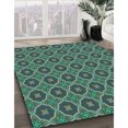 thumbnail image 3 of Ahgly Company Machine Washable Indoor Rectangle Transitional Mint Green Area Rugs, 2' x 3', 3 of 7
