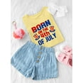thumbnail image 3 of Born On 4Th Of July T-Shirt Toddler -Image by Shutterstock,  3 Toddler, 3 of 4