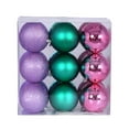 thumbnail image 3 of Vickerman 4" Pink, Teal, and Lavender Ornament Assortment, 18 per box., 3 of 3