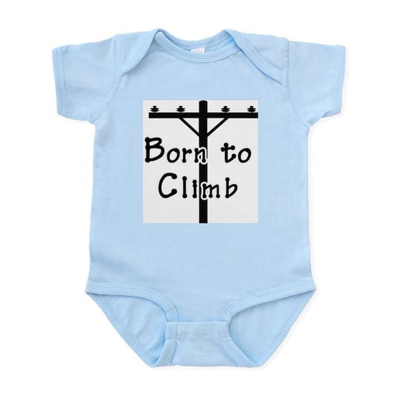 CafePress - Born To Climb Infant Bodysuit - Baby Light Bodysuit, Size Newborn - 24 Months