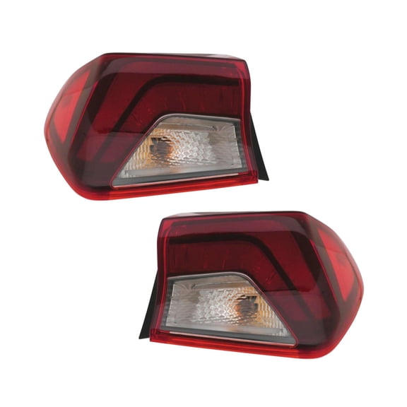 KarParts360 For Kia K5 2021 2022 2023 2024 Tail Light Driver And Passenger Side | Pair | Rear | With Bulbs | Red Lens | Standard Type | EX/LX/LXS Model | KI2804162, KI2805162 | 92401L3000, 92402L3000