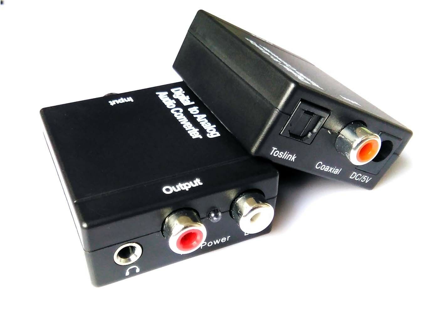 Toslink Optical SPDIF Digital Signal To Analog 3.5 RCA L Audio