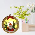 thumbnail image 2 of Adorno de árbol de navidad de artesanal luminoso brillante con de de lámpara LED pequeño ornamento para de vacaciones Santa Claus redonda Sunnimix Colgante de Navidad, 2 of 8