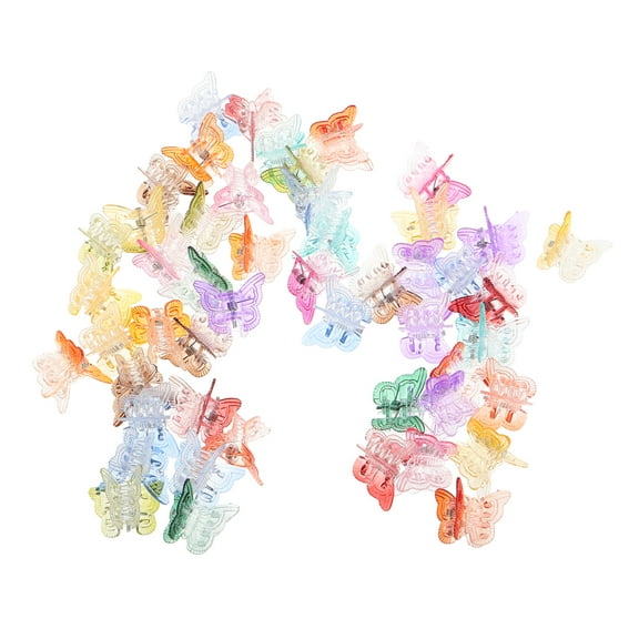 Clispeed 50pcs Small Butterfly Hair Clips Accessories For Women Using Gradient Colors