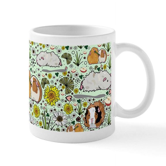 CafePress - Guinea Pigs Mugs - 11 oz Ceramic Mug - Novelty Coffee Tea Cup
