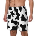 thumbnail image 2 of Uemuo Milk Cow Pattern Mens Swim Trunks Quick Dry Board Shorts with Mesh Lining, Stretch Beach Shorts Quick Dry No-Chafing Board Shorts-Medium, 2 of 9