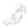 thumbnail image 2 of Worgeous 10 Sets Corner Brackets Acrylic Shelf Brace Decorative Corner Brackets Clear 90 Degree L-Shaped Corner Braces for Furniture Hardware Drawer Corner Stand, 2 of 8