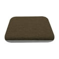 thumbnail image 2 of Cojín de lino gris café para silla de comedor | Cojín de espuma antideslizante de 40 x 40 cm | Comodidad ergonómica para cocina, oficina y coche | Funda lavable de una sola pieza, 2 of 7