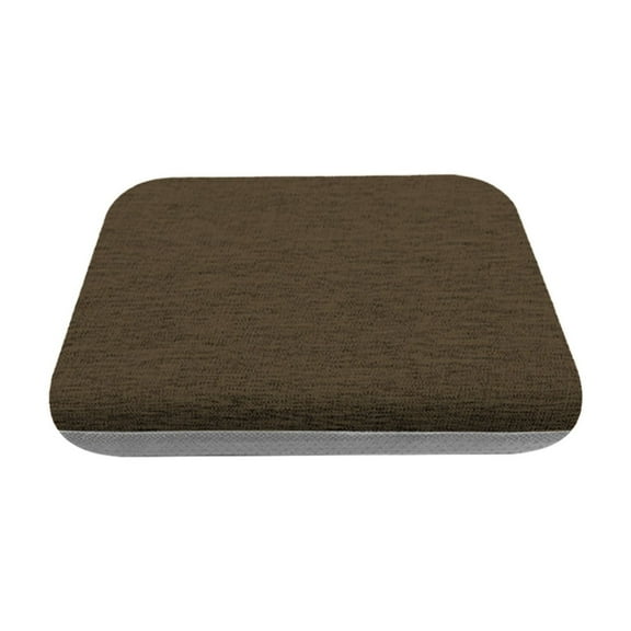 Gray Coffee Flax Dining Seat Cushion - 40x40cm Non-Slip Foam Pad for Chairs | Home, Office, Kitchen & Car Use | Washable Cover & Ergonomic Design