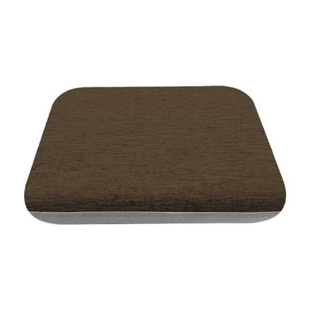 Cojín de lino para asiento de 40x40 cm, antideslizante, para silla, hogar, cocina, oficina, coche, comedor, con relleno de esponja y funda lavable y desmontable para sillas de madera y metal, tatami