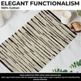 thumbnail image 6 of Bedding Craft Grey Multi Hand Made Woven Tonal Chindi Rugs - Inch Rectangle Area Rugs, Reversible Farmhouse Area Rugs, Braided Chindi Cotton Area Rugs - 24"x36", 6 of 9