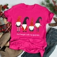 thumbnail image 2 of Buigttklop Womens Tops 2024 Fashion Women Christmas Print Short Sleeves Loose T-Shirt Blouse Tops, 2 of 3