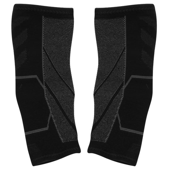 2Pcs Knitted Ankle Support Ankle Brace Ankle Sprain Protection Band (Black)