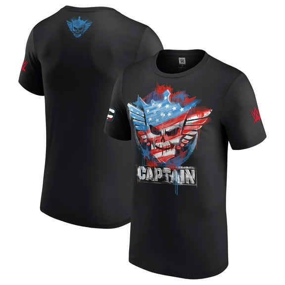 Men's Black Cody Rhodes Captain T-Shirt