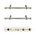 thumbnail image 2 of 1" Dia Side Curtain Rod Adjustable 12" to 20" (Set of 2) - Satin Nickel,(SIDE100-5), 2 of 2