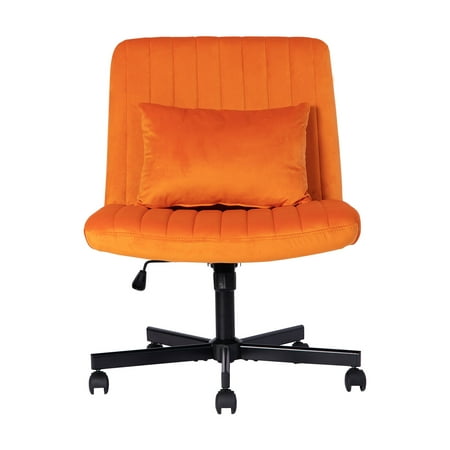 office chair orange velvet criss product