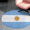 thumbnail image 4 of Argentina Flag Round Carpet Circle Rug Outdoor Patio Area Rug Washable Large Area Rugs Hallway Room Decor Fitness Mats, 4 of 8