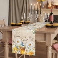 thumbnail image 2 of Table Runners 70 Inches Long Dress Scarves, White Daisy Farmhouse Coffee/Dining/Kitchen Table Decor, Holiday Table Runner, Spring Floral Bees Elegant Pastoral Botanical 13x70 Inch, 2 of 9