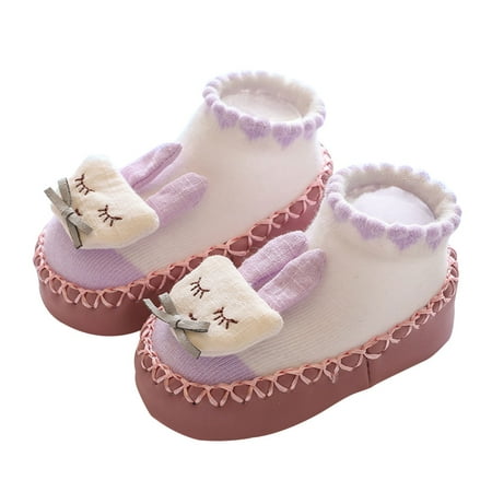 

HeroNeo 1Pair Baby Infant Socks Shoes Non-slip Toddler Floor Slipper First Walking Shoes