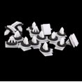thumbnail image 4 of 15 Piezas Sujetadores De Clips De Ajuste Para Hyundai Sonata Sportage Soledad Nylon Blanco Negro, 4 of 8