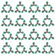 thumbnail image 2 of Berry Tree Decoration 100Pcs Green Cloth Applique DIY Decoration For Christmas Banquet Room Party Style, 2 of 5