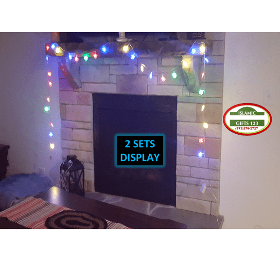 LED Star Moon String Light(3) LEDs Window Lights Ramadan Decoration Ramadan Hilal Wedding Party Home Decorations Islamic Gifts 123