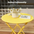 thumbnail image 4 of TQKVIPI Patio Bistro Set Outdoor Furniture Set Folding Bistro Table and Chairs Conversation Sets for Bistro Balcony Porch Yard Garden(Yellow with Cushion), 4 of 14
