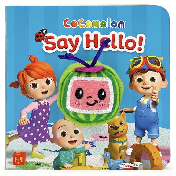 Pre-Owned CoComelon Say Hello! Finger Puppet Board Book Ages 0-4