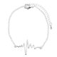 thumbnail image 2 of Enfermera Moda Heartbeat Brazalete Cadena Ajustable Lady Women Charm Plata, 2 of 9
