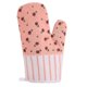 thumbnail image 4 of Guantes para Horno, Guantes para Horno, Manopla para Barbacoa, Resistentes al Calor, Forro de algodón, para Micropanadería, Barbacoa, Cocinar, Asar a la Parrilla, 1 par (Flor Rosa), 4 of 5