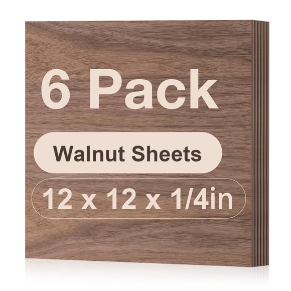 Láminas de madera contrachapada ROBOTIME Walnut 3 mm 30x30 cm para corte por láser