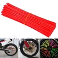 thumbnail image 5 of 72 Uds. Fundas decorativas para radios de bicicleta, cubiertas universales decorativas para radios, para bicicleta de montaña y niños, color rojo, 5 of 5