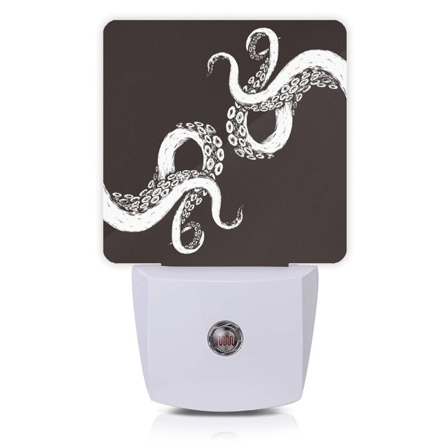 Luz Nocturna LED Pulpo Smoaffly con Sensor Automático 7x11x5 cm