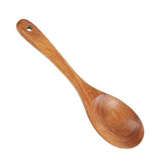 Salad Spoon Fork Long Handle Easy Clean Wood Cutlery for Home Hiking Wedding Spoon|Home & Garden|Kitchen Dining & Bar|Flatware Knives & Cutlery|Flatware & Silverware