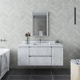 thumbnail image 6 of Fresca Stella 48" Wall Hung Single Bathroom Vaniety in Rustic White, 6 of 10