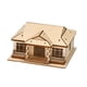 thumbnail image 3 of Rompecabezas de casas de madera 3D, manualidades, regalo de cumpleaños para jóvenes modelistas, kit de construcción de casas Nivel 1, 3 of 9
