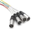 thumbnail image 2 of Seismic Audio -  4 cHANNEL XLR SNAKE cABLE -15 Feet -Pro Audio Patch, 2 of 4