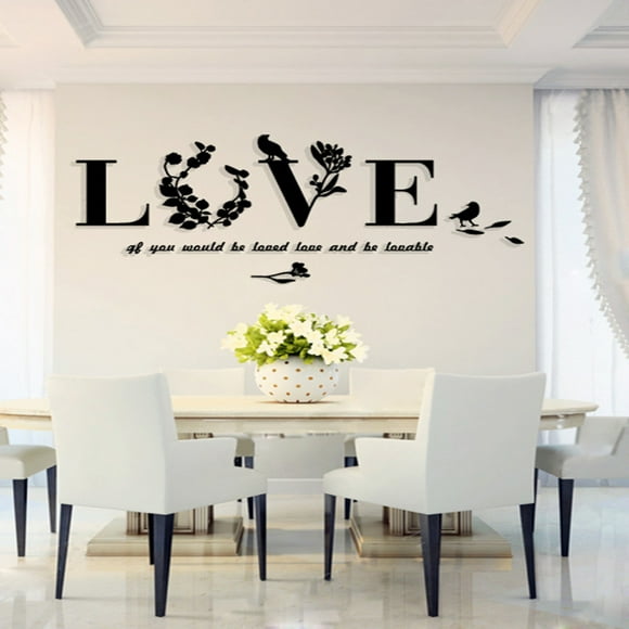 Dvkptbk Wall Stickers Removable Leaf Wall Sticker Art Vinyl Decals Sofa BedRoom Mural Decor Home Decor on Clearance