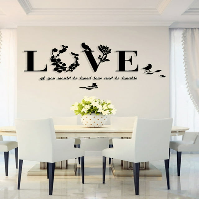Dvkptbk Wall Stickers Removable Leaf Wall Sticker Art Vinyl Decals Sofa BedRoom Mural Decor Home Decor on Clearance