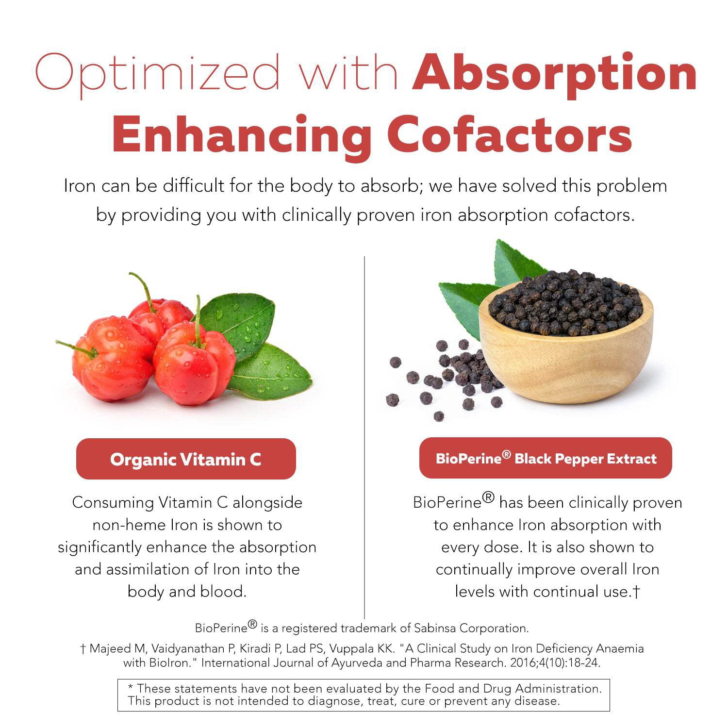 Triquetra Health Organic Iron | Whole Food Iron Supplement  Cofactors