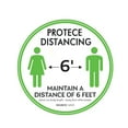 thumbnail image 1 of Amdohai Antiskid Sticker Floor Sign Floor Decal Protect Distance Green, 1 of 8