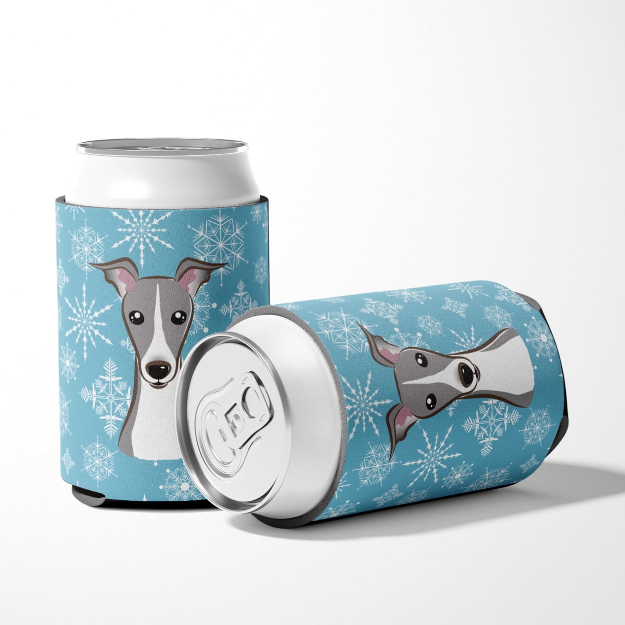 Carolines Treasures BB1670CC Snowflake Italian Greyhound Can & Bottle Hugger