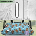 thumbnail image 6 of Yuyamidu Funny Hot Dog Golf Cart Seat Covers Golf Ball Golf Cart Seat Towel Blanket with 4 Front Pockets, Fits More 2 Person Seats Club Car, Blue, 6 of 7