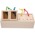 thumbnail image 1 of BRIGHTFUFU Hamster Traks Box Wood Hamster Food Feeding Caja de alimentos Forning Forrajing Toy Hamster Juezca, 1 of 6