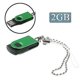thumbnail image 1 of Mini disco flash USB giratorio (2gb), verde Afortunado Sencillez, 1 of 1