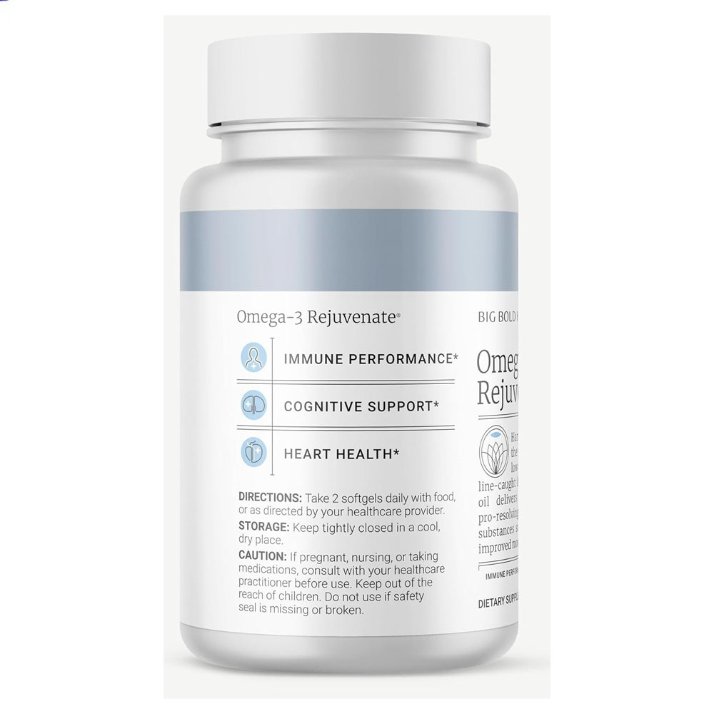 BIG BOLD HEALTH Omega-3 Rejuvenate – Weekly Pill Storage Box, 120 Count