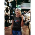 thumbnail image 2 of Usa Flag Fading Away, W/text T-Shirt Women -Image by Shutterstock, Female XX-Large, 2 of 4