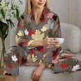 thumbnail image 6 of Sikiie Maple colorful Pajamas for Women Set, Womens Pajama Sets, Lounge Sets for Women, 2pjs for Women-Large, 6 of 7