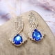 thumbnail image 1 of Pendientes de gota de agua chapados en oro con microincrustaciones de cristal para mujer personalizados de tendencia de moda de estilo coreano, 1 of 5