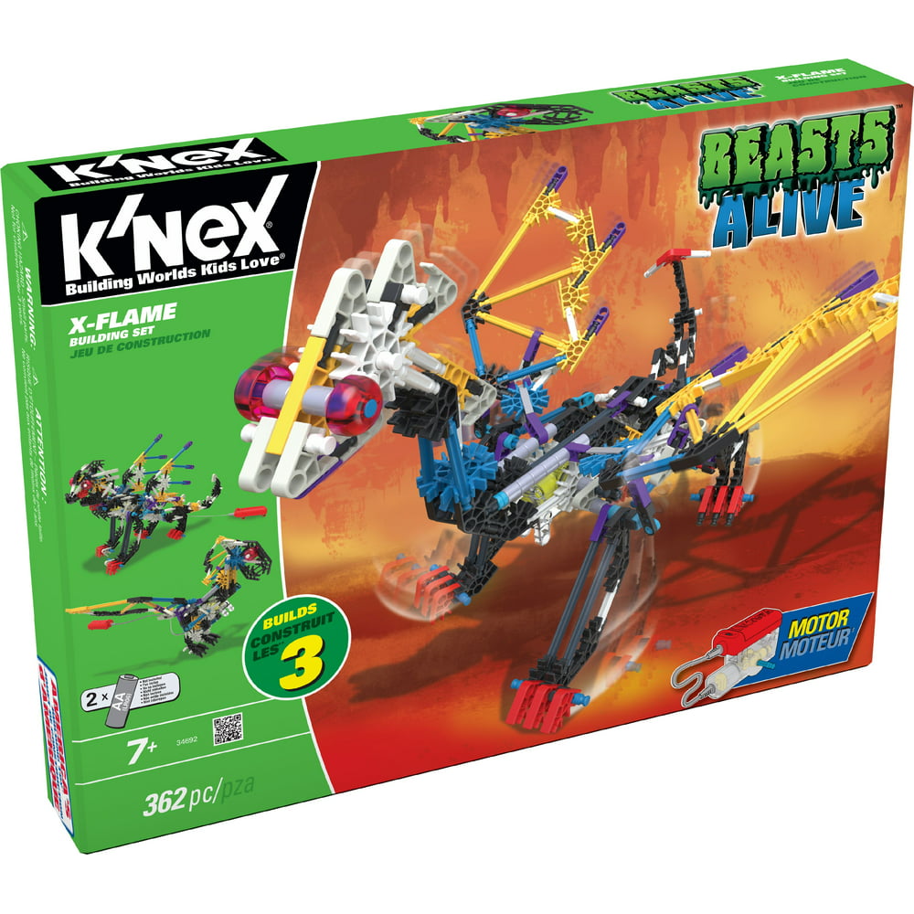 K'NEX Beasts Alive - X-Flame Building Set - 362 Pieces - Ages 7 and up